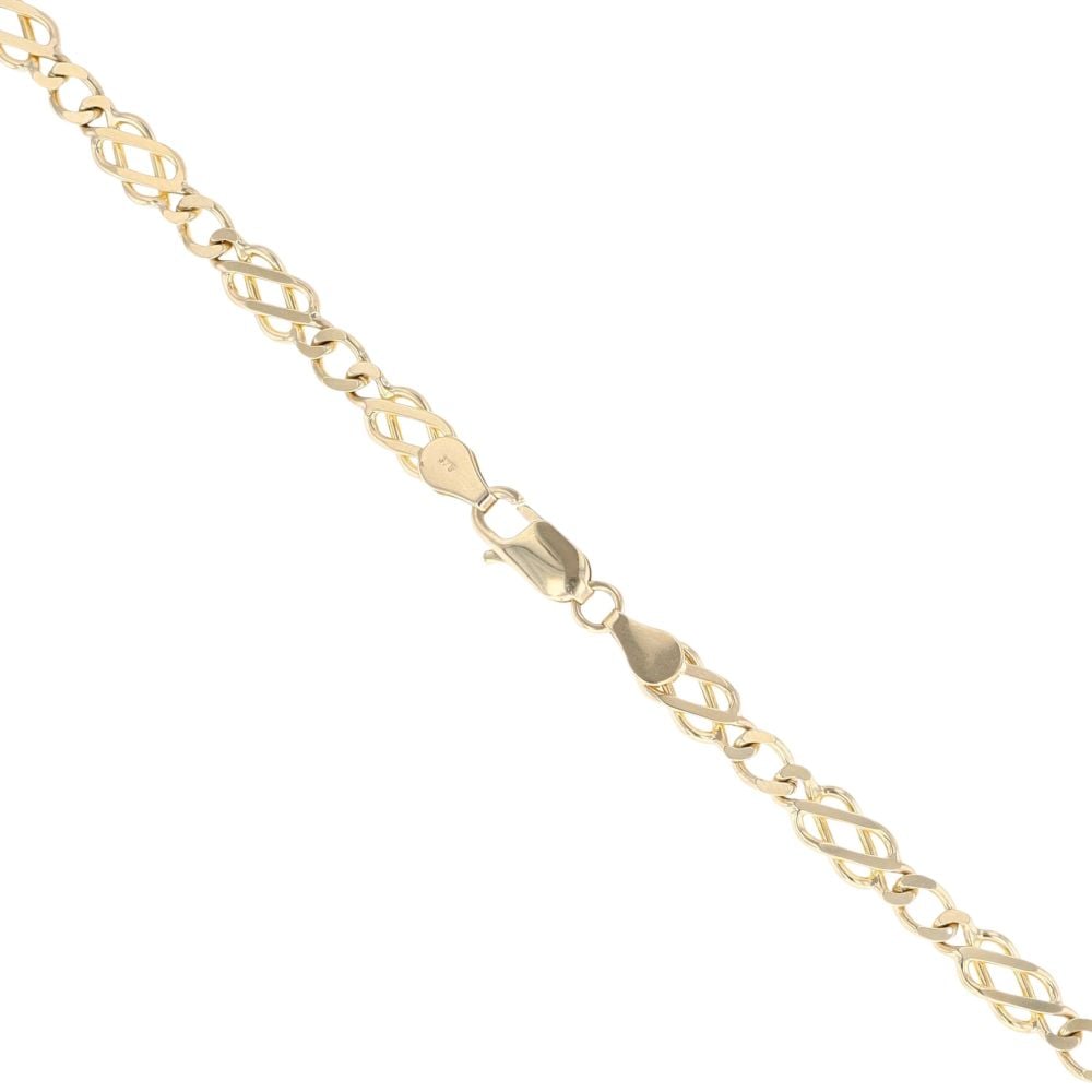 9ct Yellow Gold Celtic Chain 18"