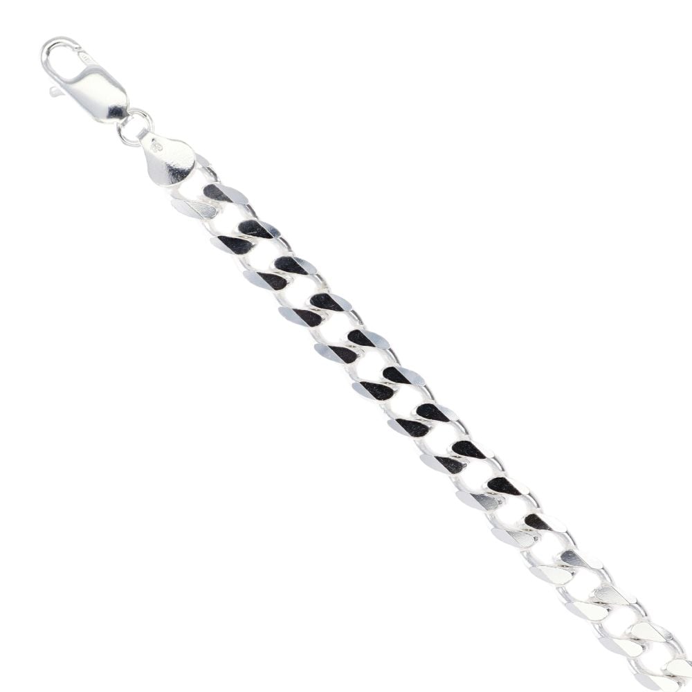 Silver Curb 8.5" Bracelet by Icesia