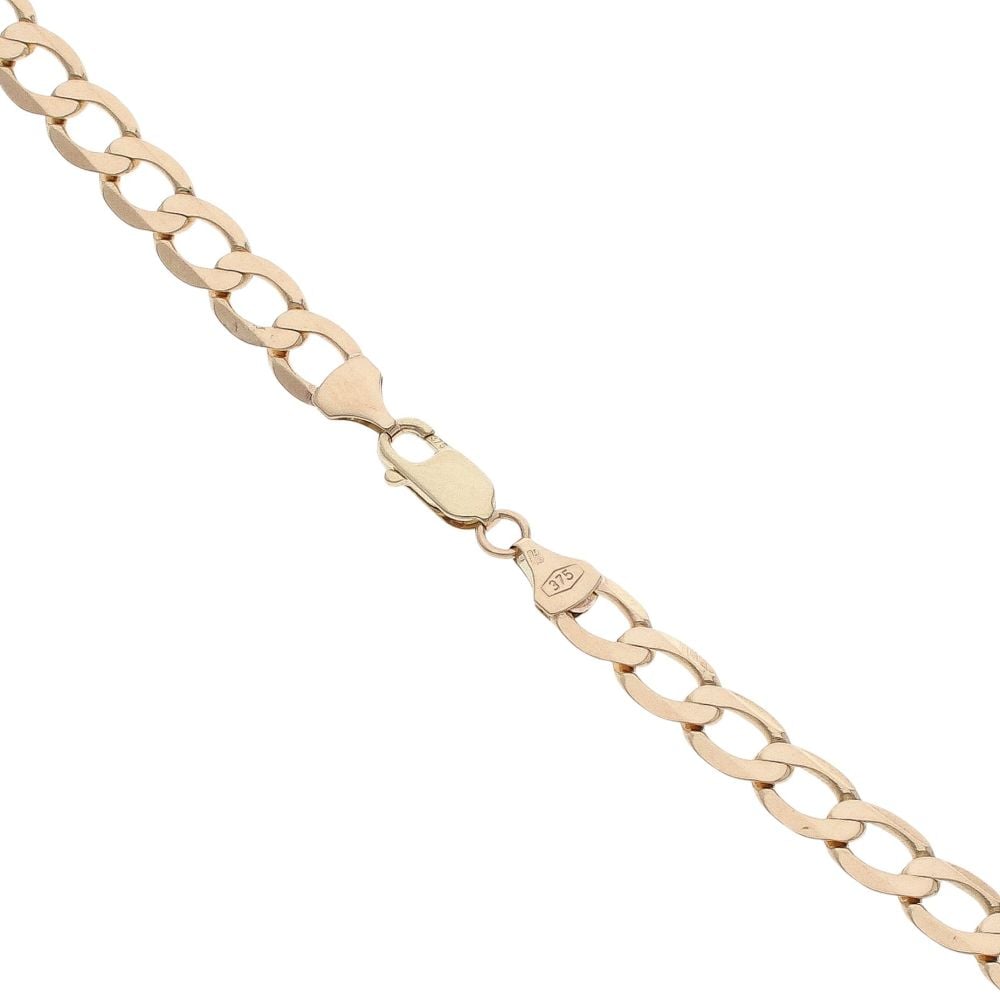 9ct Yellow Gold Curb Chain 20"