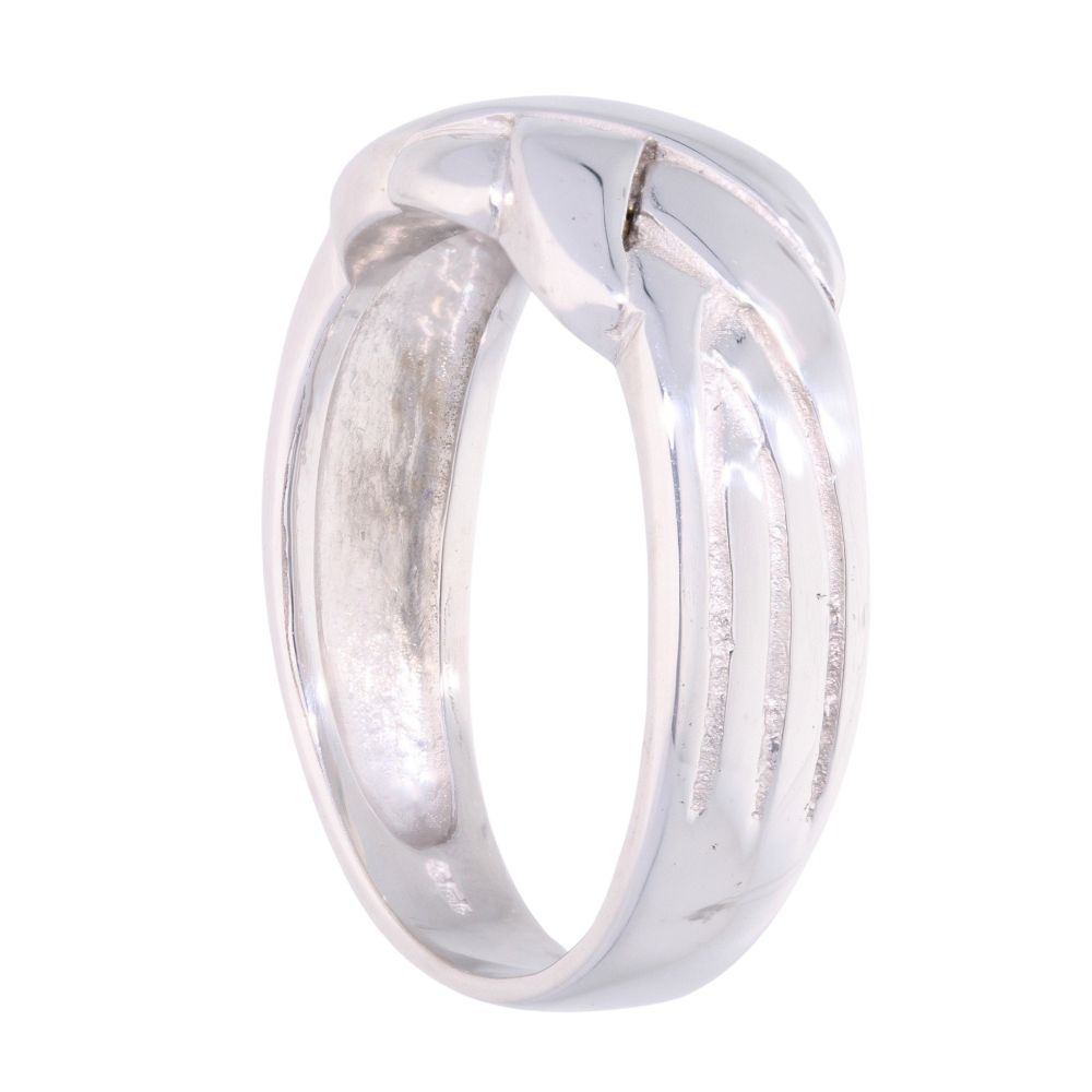 18ct White Gold 4 Piece Puzzle Ring RAMS917282138006 Ramsdens Jewellery