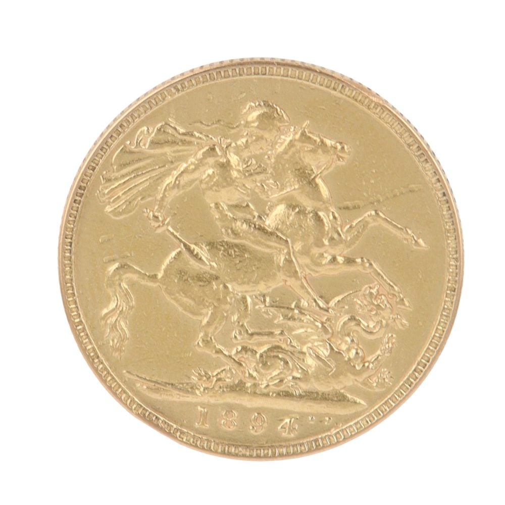 1894 Victoria Full Sovereign Coin
