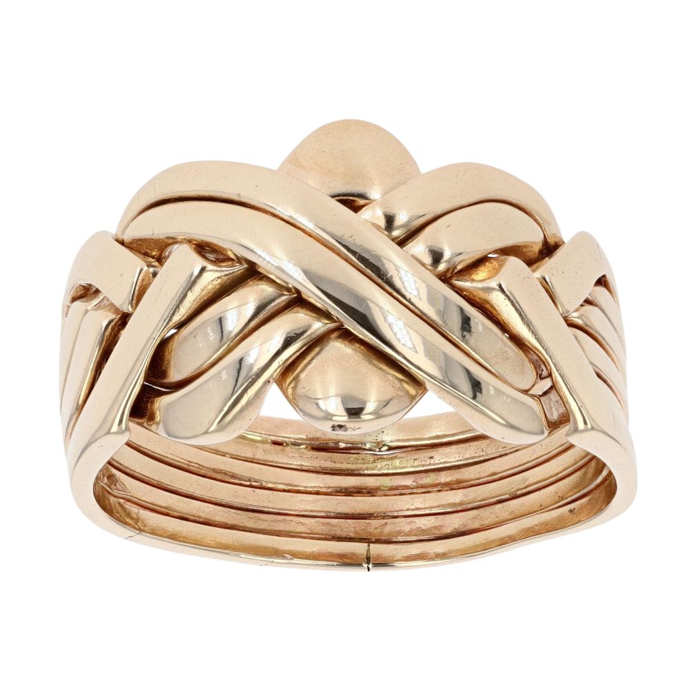 9ct Yellow Gold Six Piece Puzzle Ring Ramsdens Jewellery
