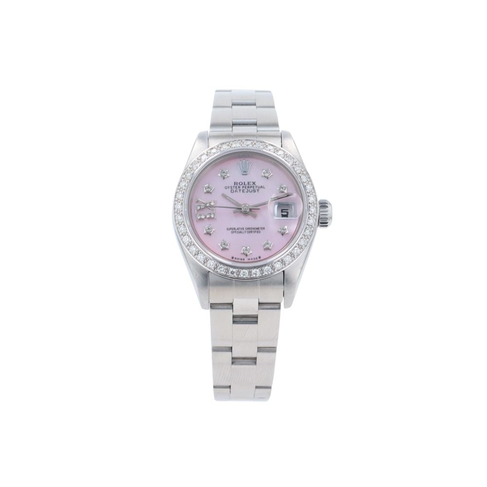 Rolex Custom Oyster Perpetual Date Pre Owned Watch Ref 79160