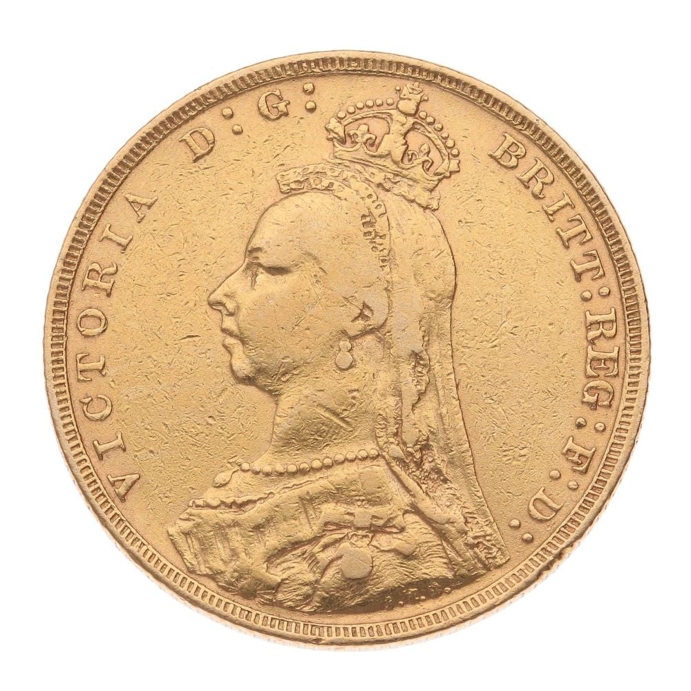 1892 Victoria Full Sovereign Coin