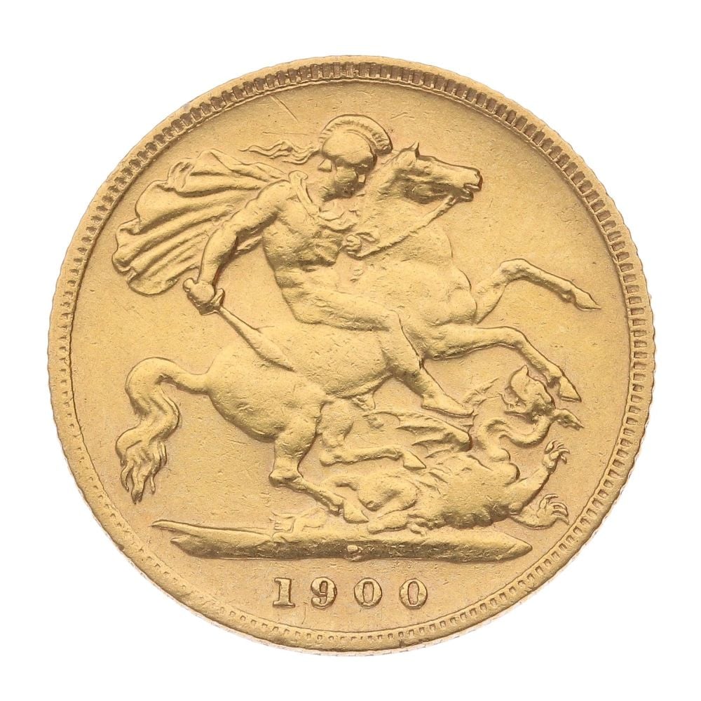 1900 Victoria Half Sovereign Coin