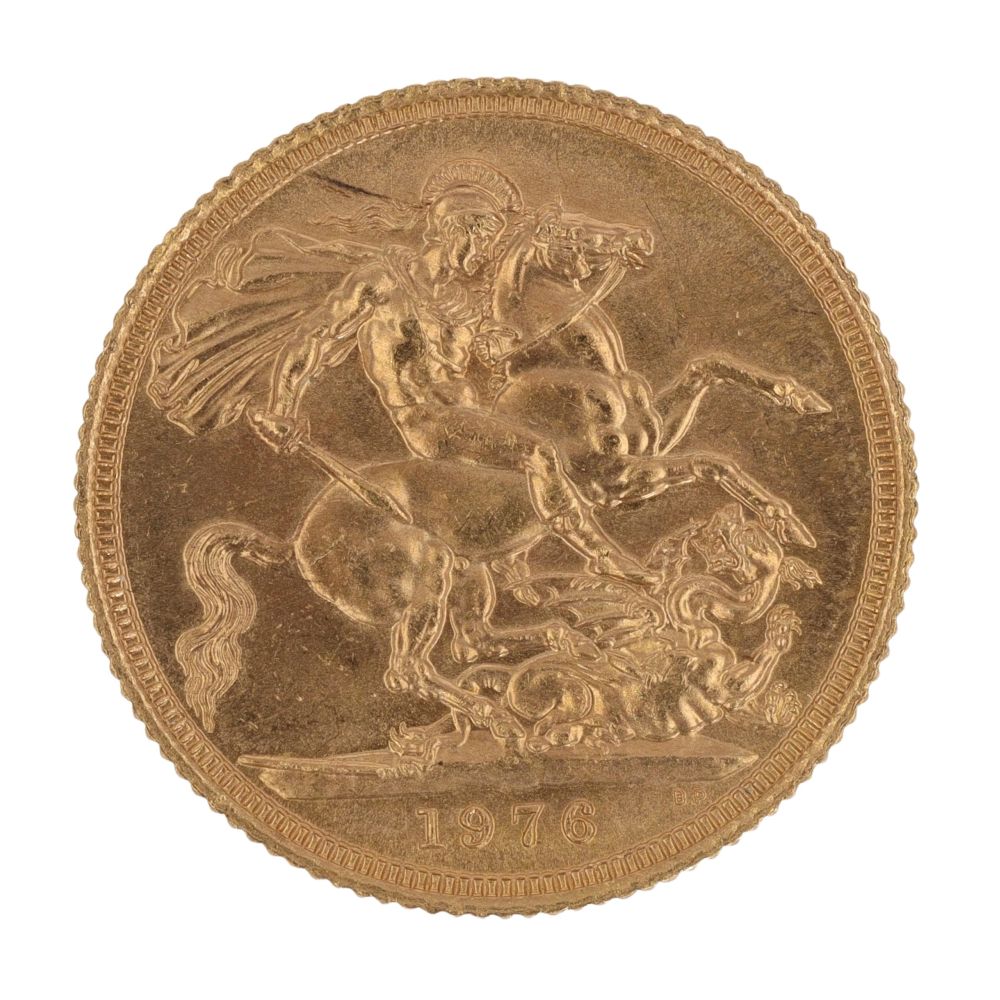 1976 Elizabeth II Full Sovereign Coin