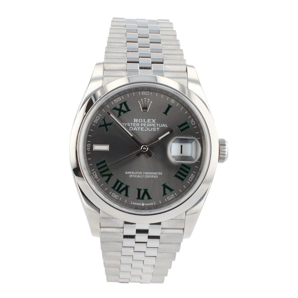 Rolex Datejust Wimbledon Pre Owned Watch Ref 126200