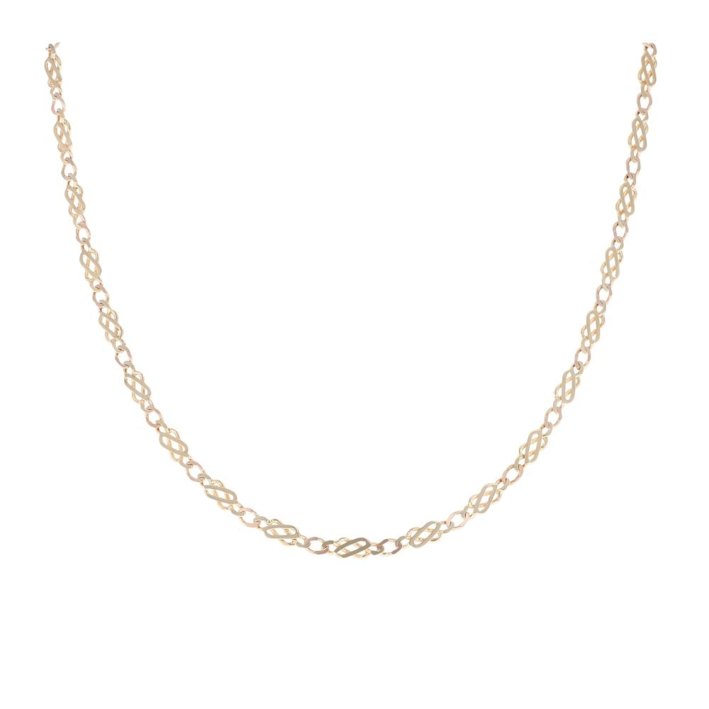 9ct Yellow Gold Celtic Chain 18"