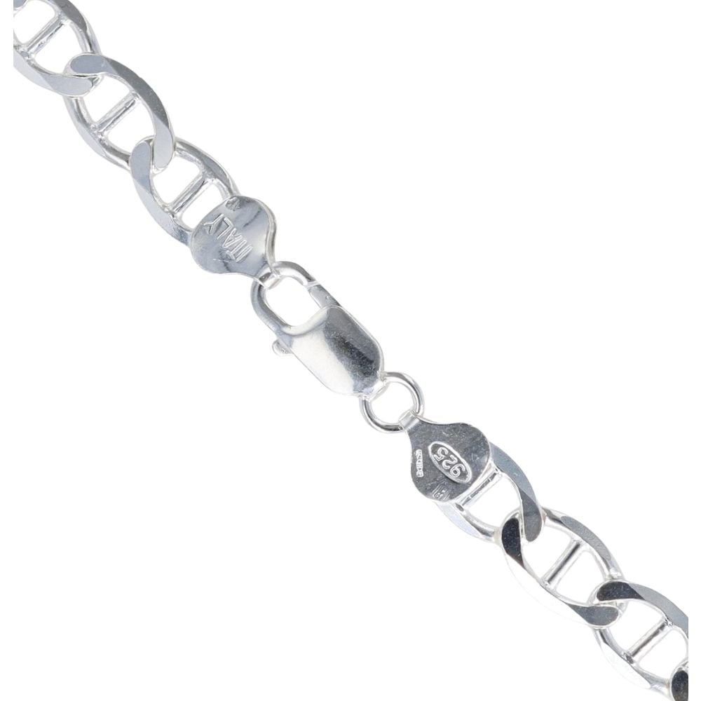 Silver Anchor Chain 24" By Icesia