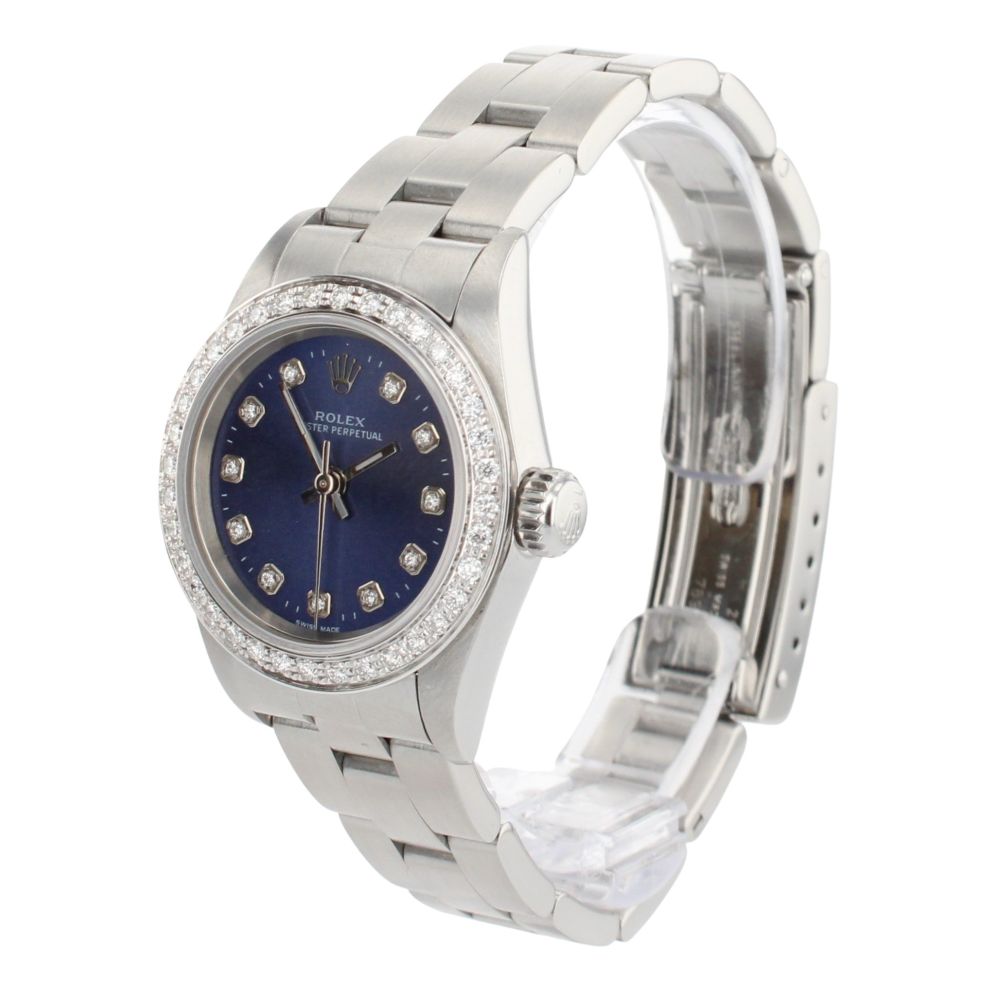 Rolex Custom Oyster Perpetual Pre Owned Watch Ref 67194