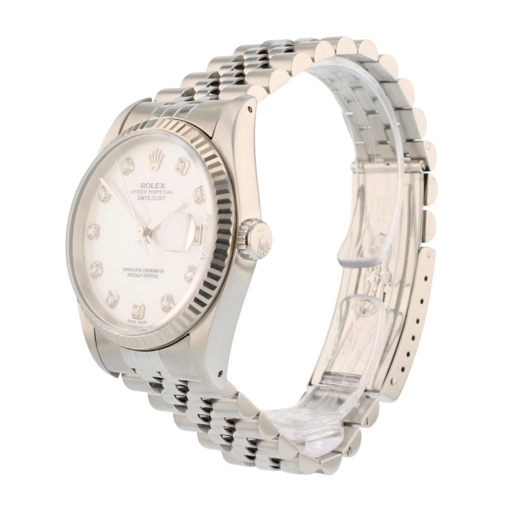 Rolex Custom Datejust Pre Owned Watch Ref 16234