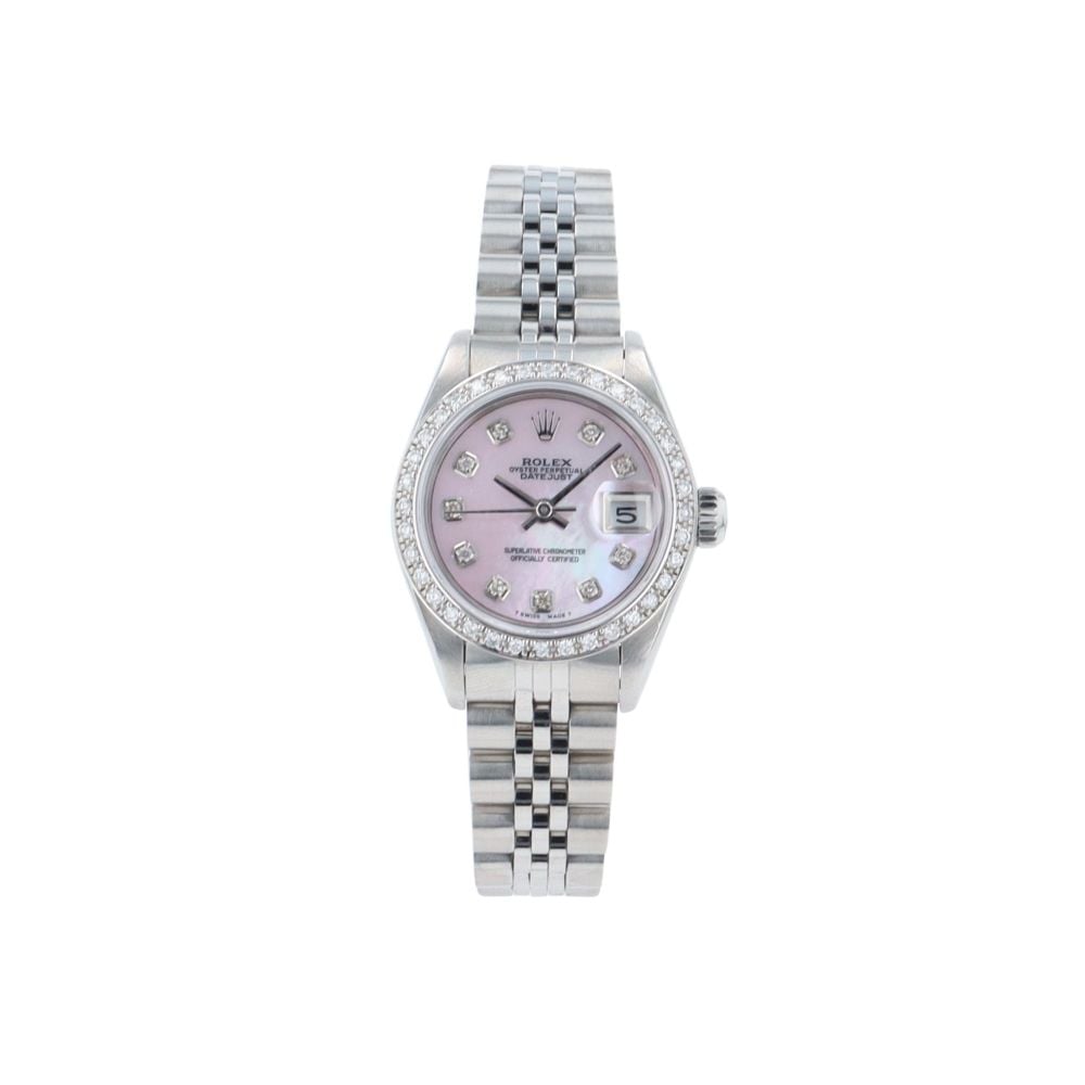 Rolex Custom Datejust Pre Owned Watch Ref 69174