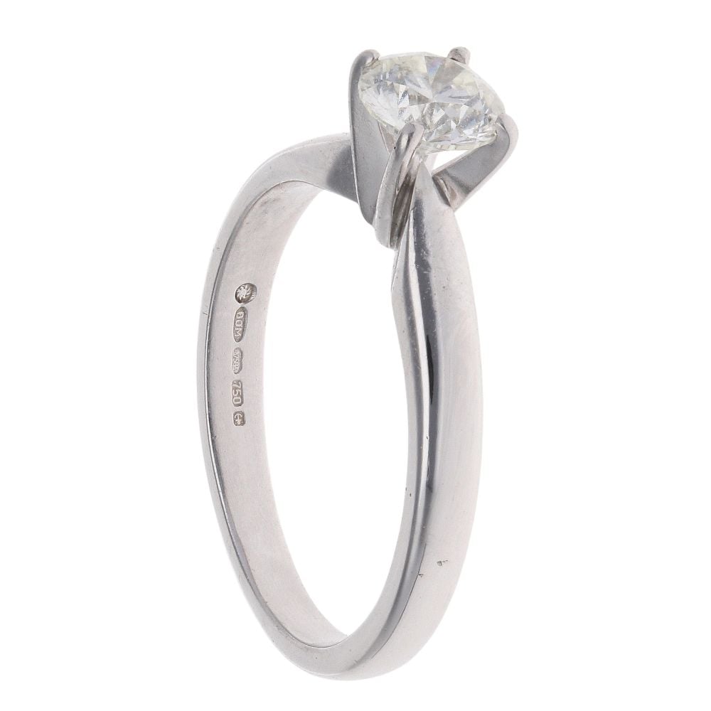 18ct White Gold 0.60ct Brilliant Cut Diamond Solitaire Ring