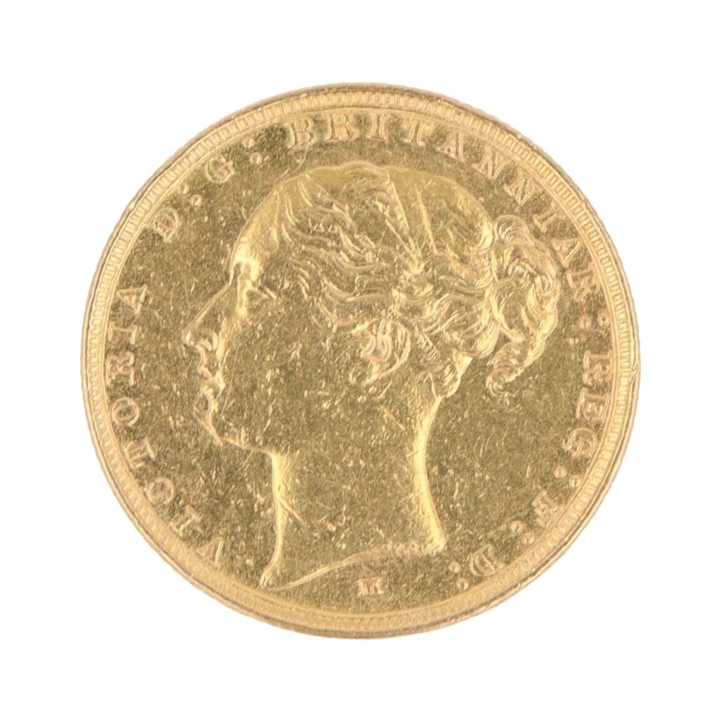 1887 Victoria Full Sovereign Coin