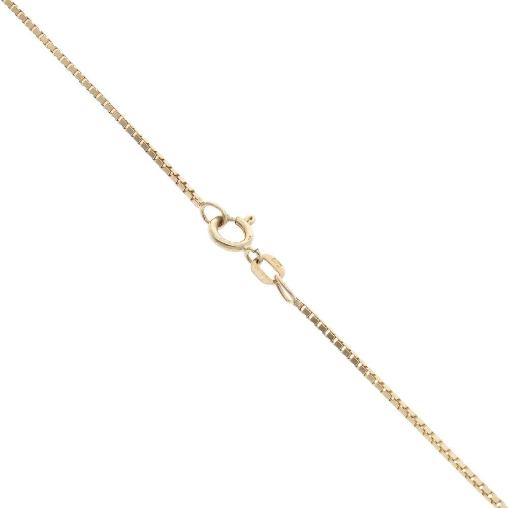 9ct Yellow Gold Patterned Locket And Chain 20"