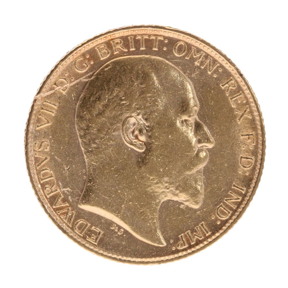 1907 Edward London Half Sovereign Coin Ramsdens Jewellery