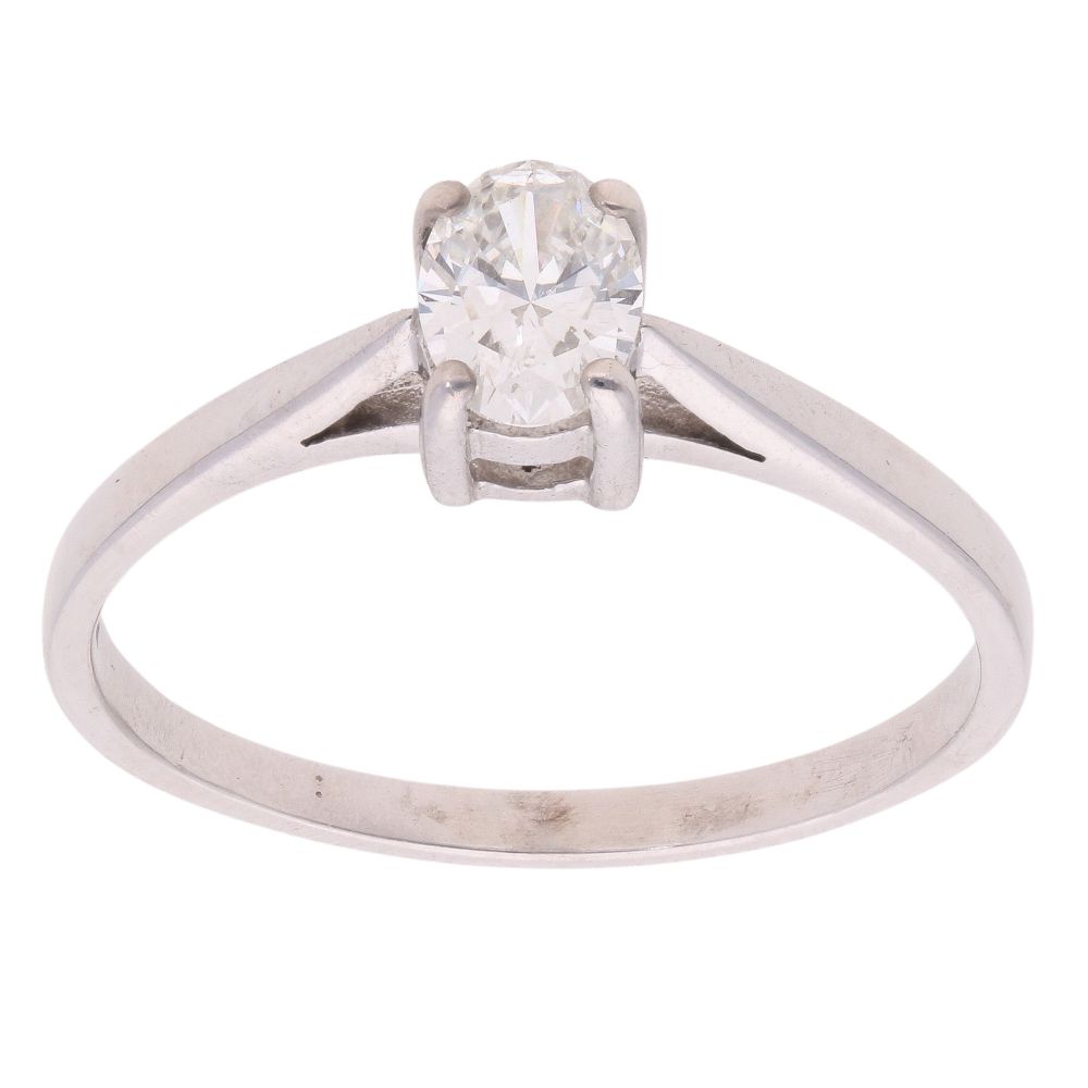 9ct White Gold 0.33ct Diamond Solitaire Ring main image 1