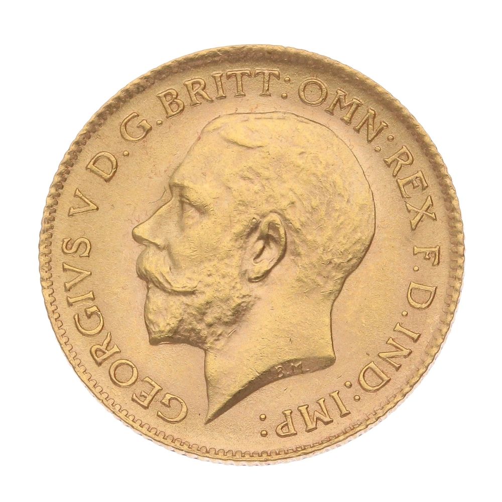1914 George V Half Sovereign Coin