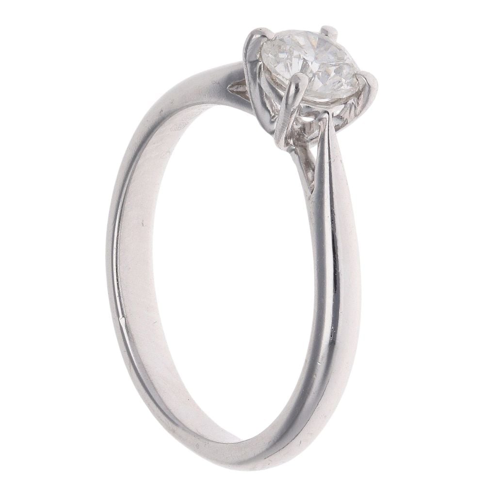 Platinum 0.35ct Brilliant Cut Diamond Solitaire Ring