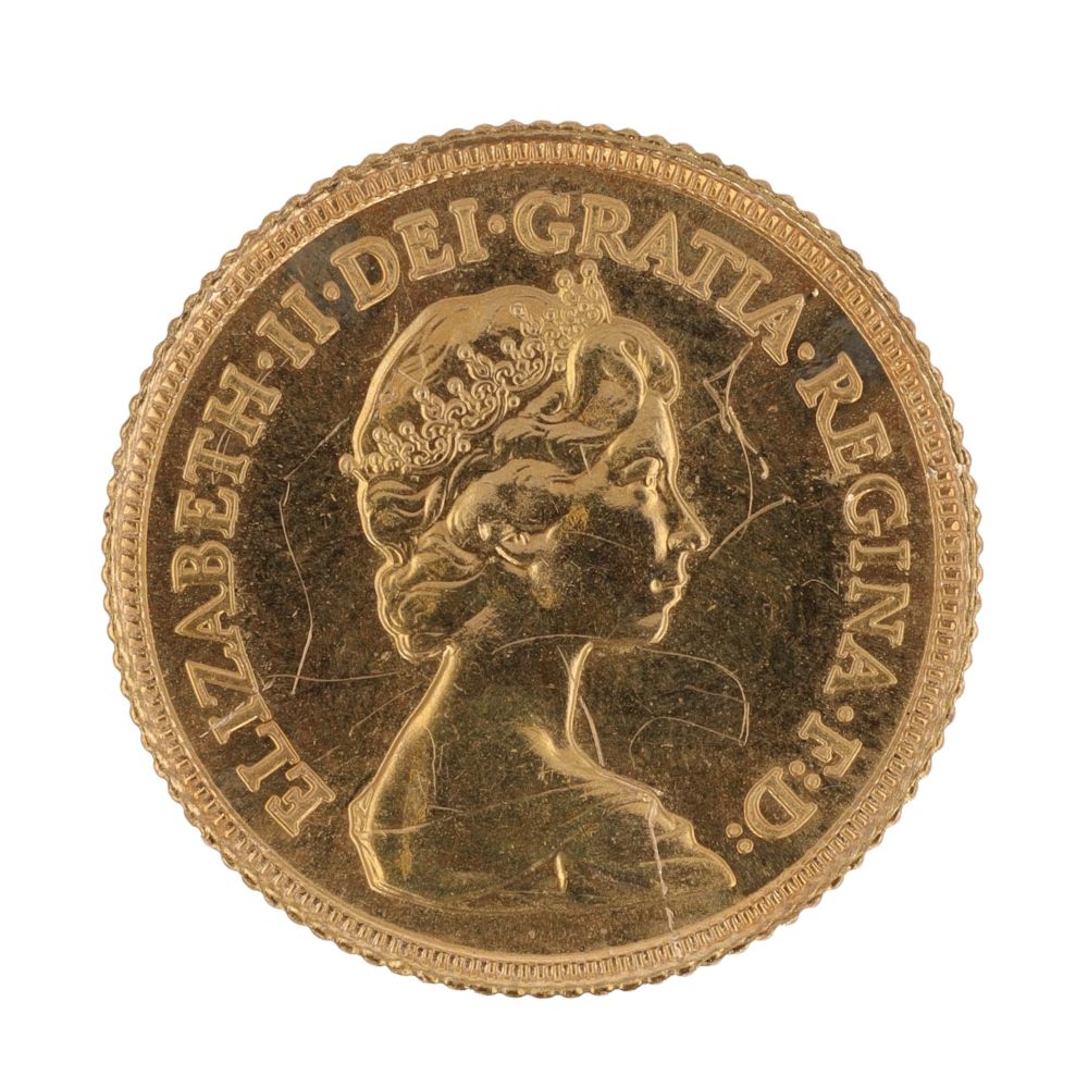 1982 Elizabeth II Half Sovereign Coin
