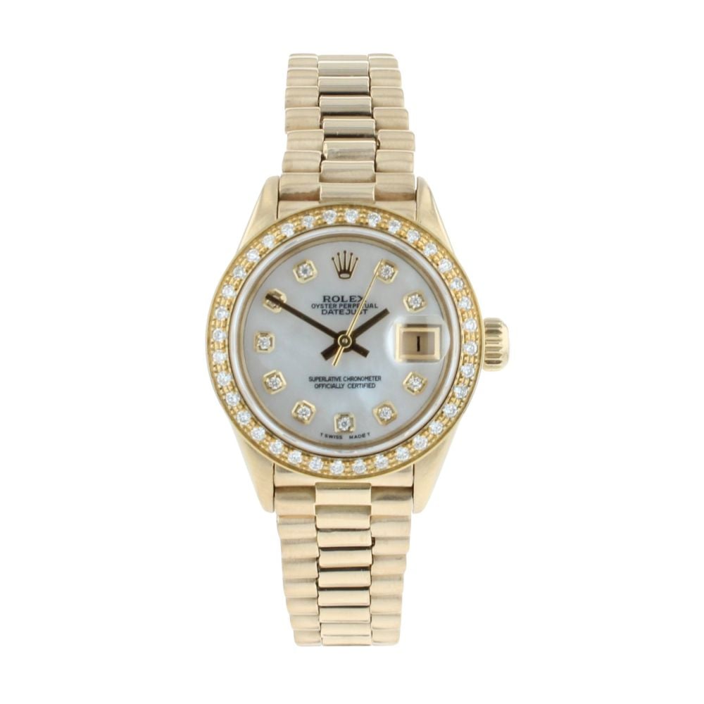 Rolex Custom Datejust Pre Owned Watch Ref 69178