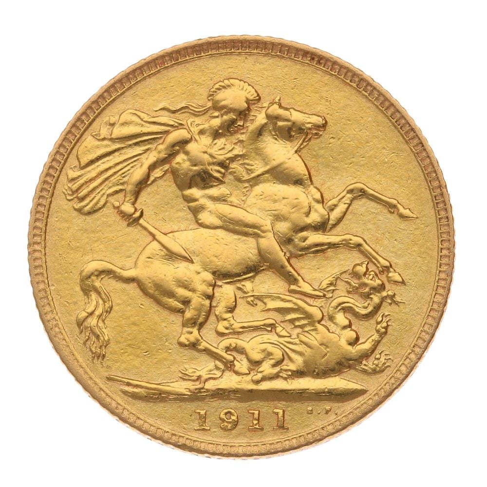 1911 George V Full Sovereign Coin