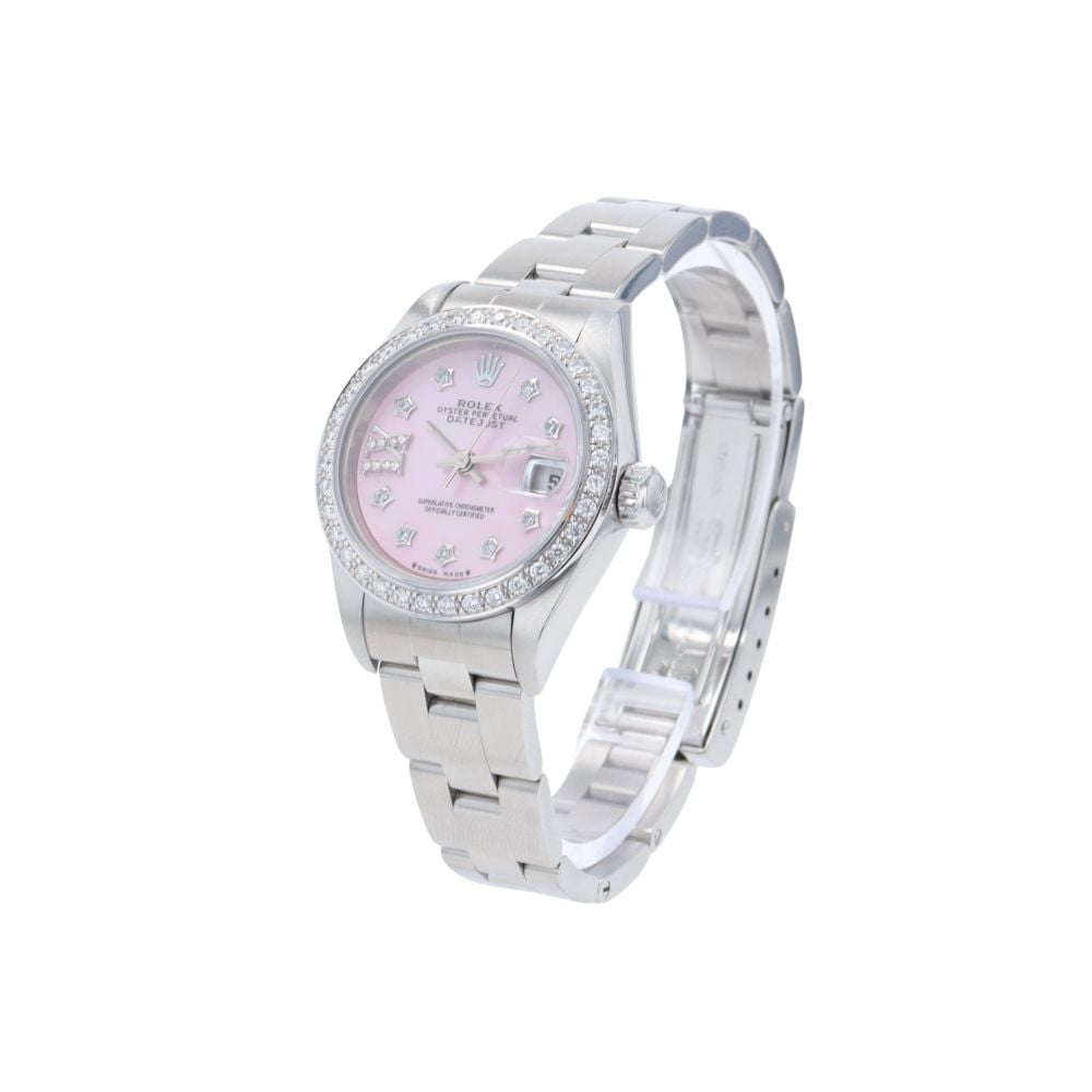 Rolex Custom Oyster Perpetual Date Pre Owned Watch Ref 79160