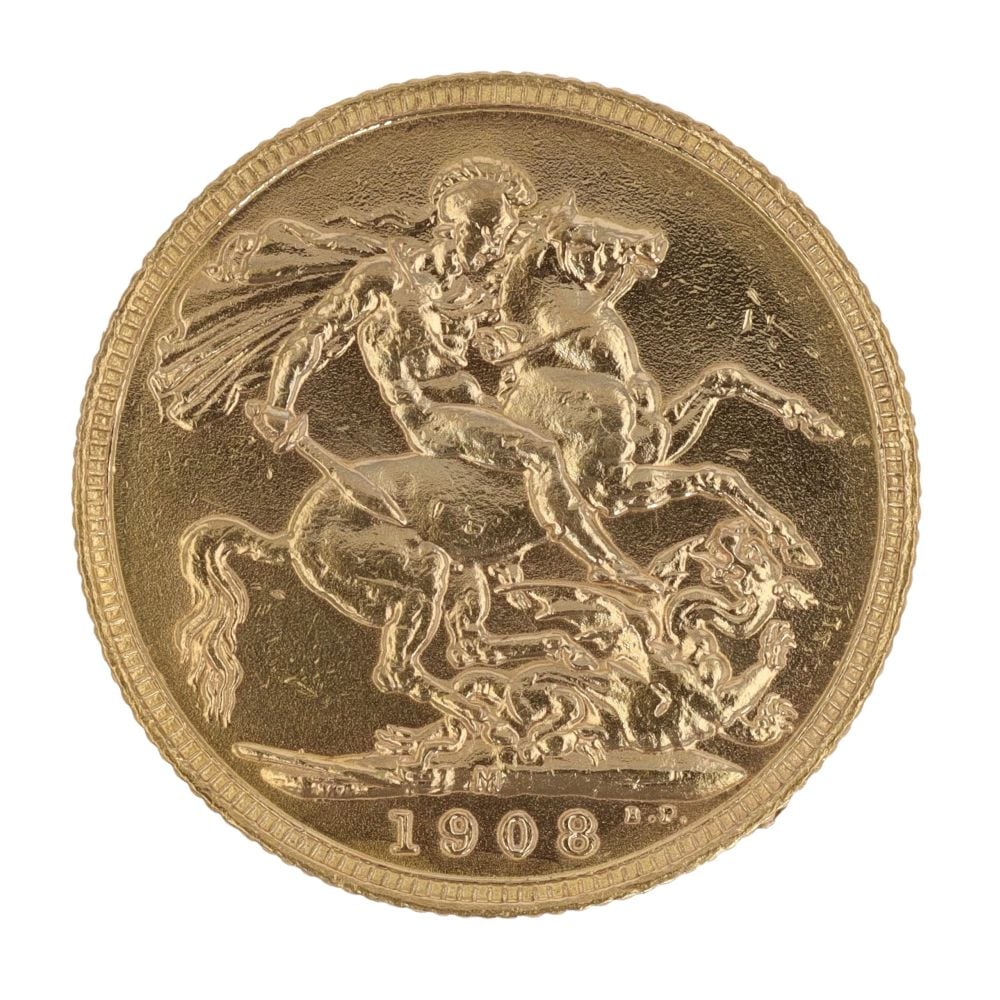 1908 Edward VII Full Sovereign Coin