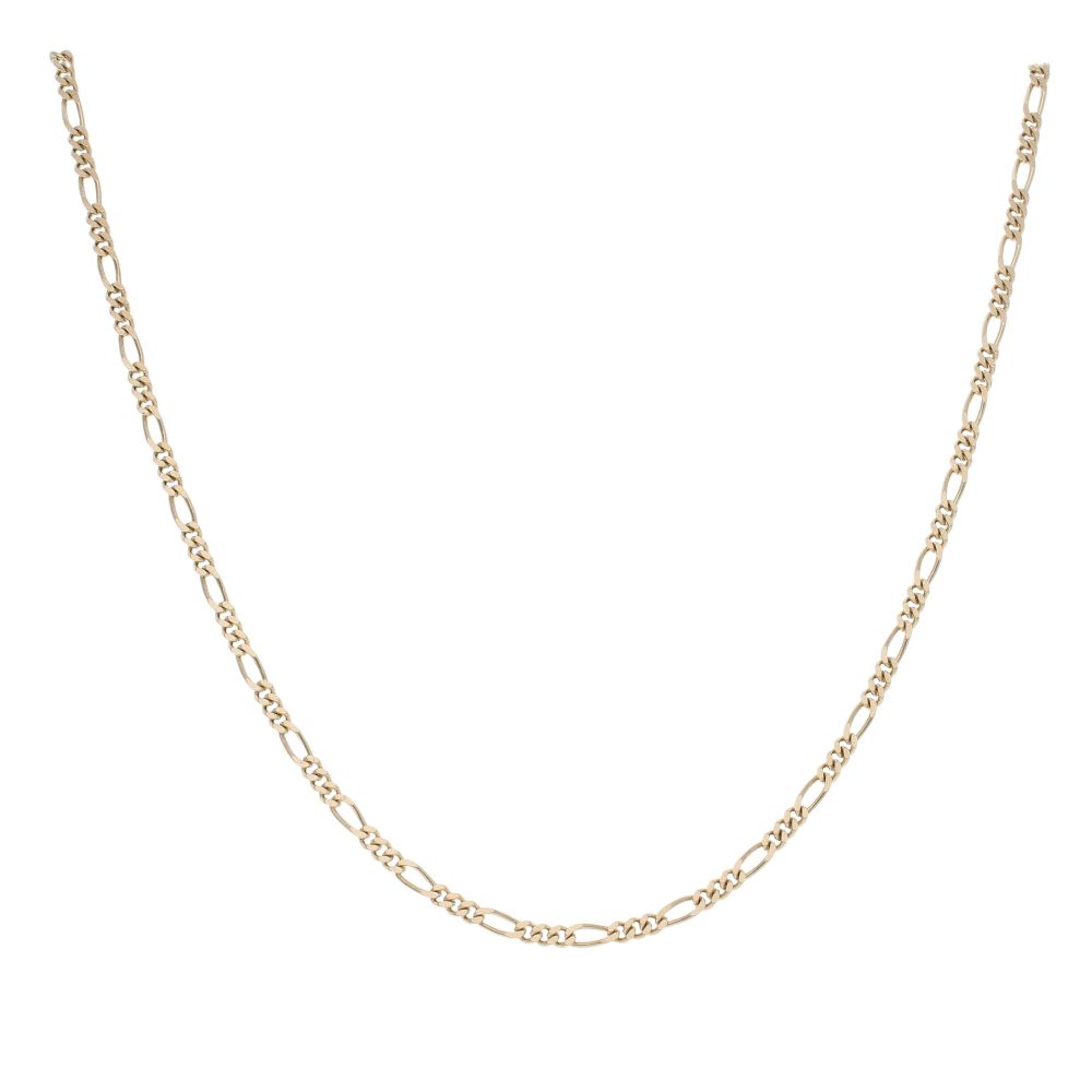 9ct Yellow Gold Figaro Chain 22"