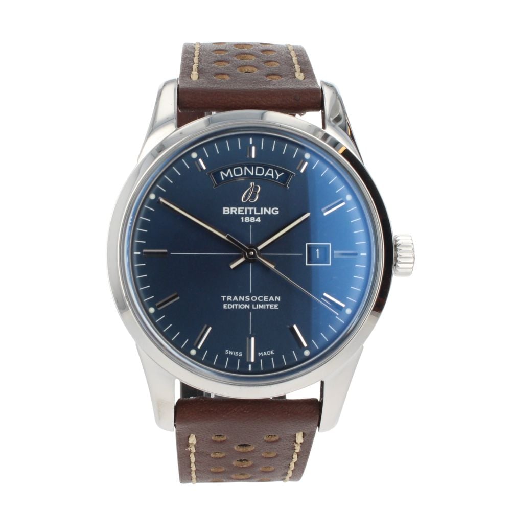 Breitling Transocean Day-Date Pre Owned Watch Ref A45310