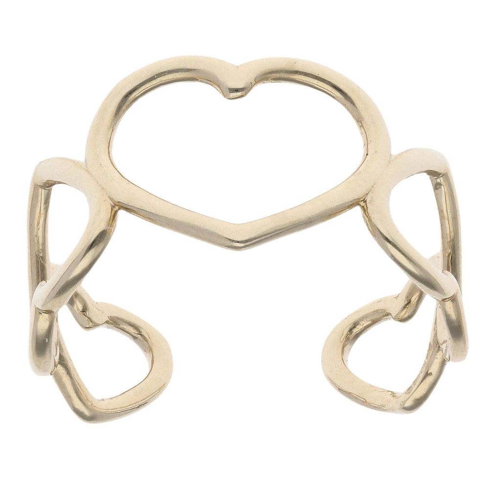 Key Rings Gold Heart 9ct Yellow Gold Heart Ring RAMS1290000026 | Ramsdens Jewellery