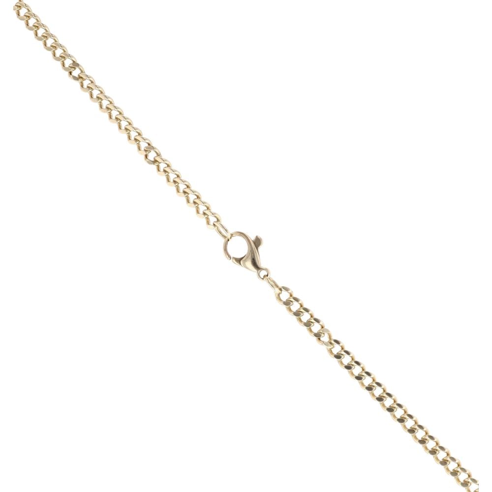 9ct Yellow Gold St Christopher Pendant And Chain 24"
