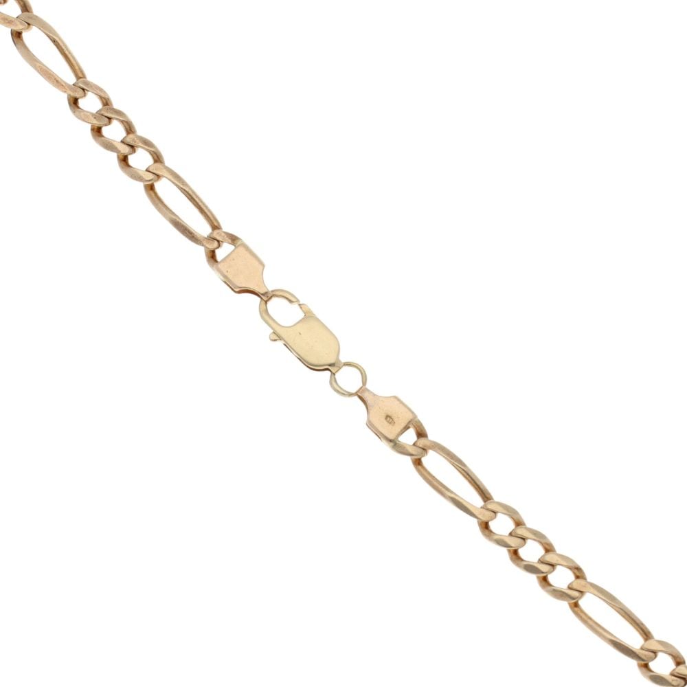 9ct Yellow Gold Figaro Chain 24"