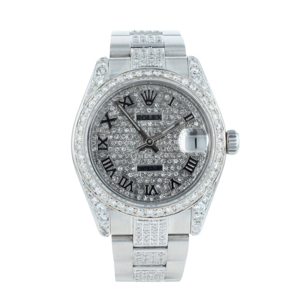 Rolex Custom Datejust Pre Owned Watch Ref 178274