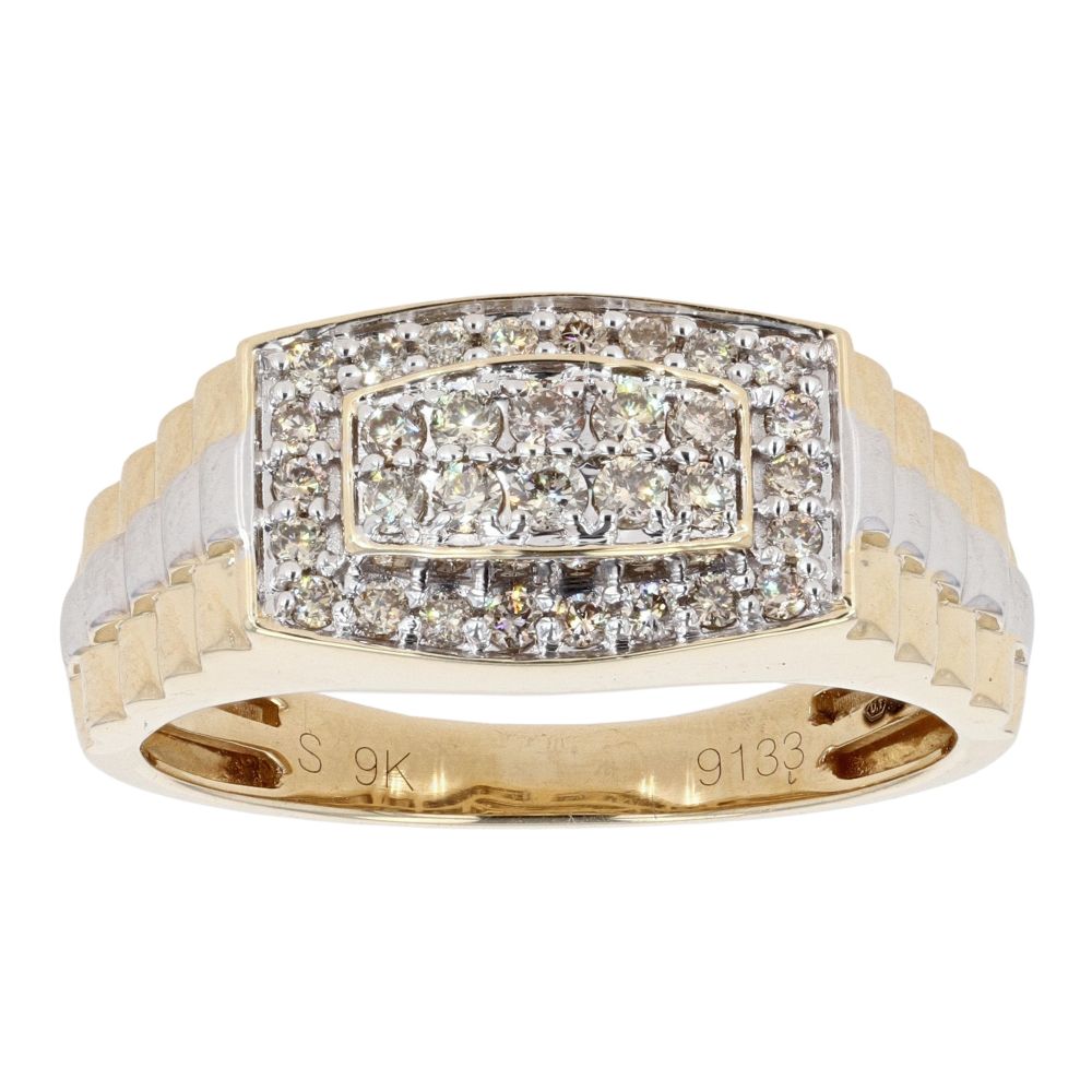 0.50Ct Diamond Wedding Ring In 9ct Yellow Gold