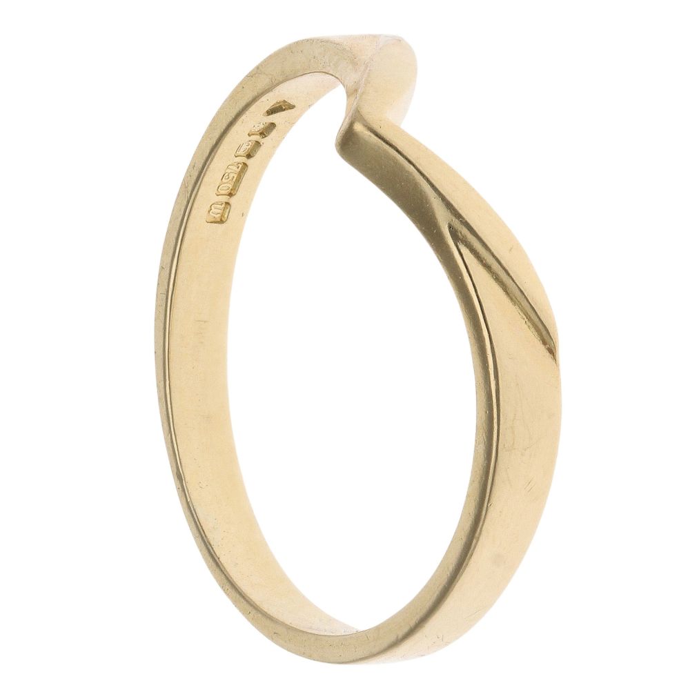 18ct Yellow Gold Wishbone Ring