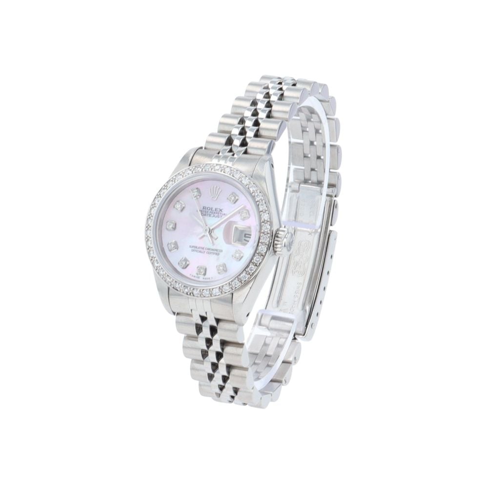 Rolex Custom Datejust Pre Owned Watch Ref 69174