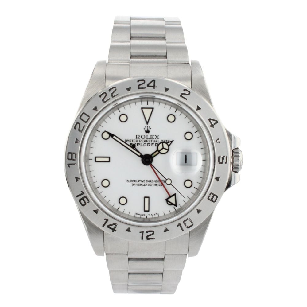 Rolex explorer discount ii 16570 white