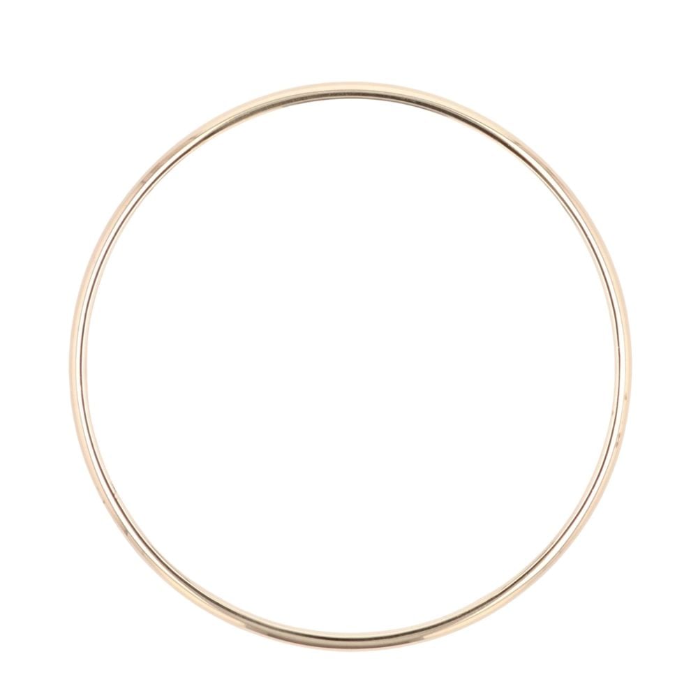 9ct Yellow Gold Plain Bangle