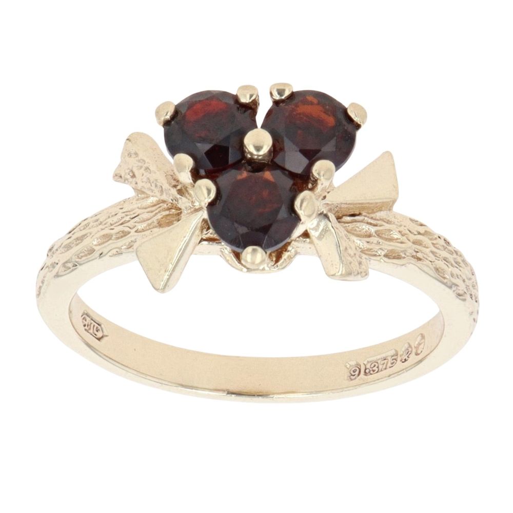 thumbnail image 2 of 9ct Yellow Gold Oval Garnet Solitaire Ring By Citerna - Multiple Sizes (H To V) 2 of 4