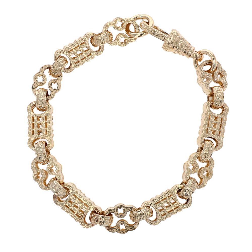 Stars and bars bracelet gold Clearance