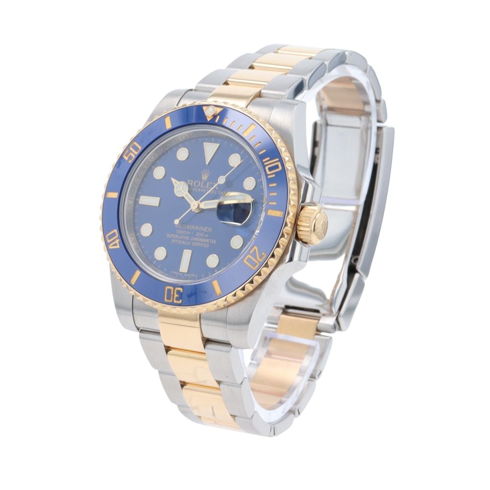 Rolex Submariner 'Bluesy' Pre Owned Watch Ref 116613LB