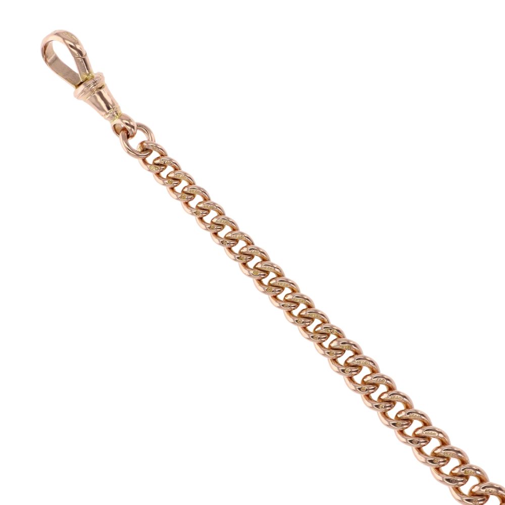 9ct Yellow Gold Curb Bracelet 8"