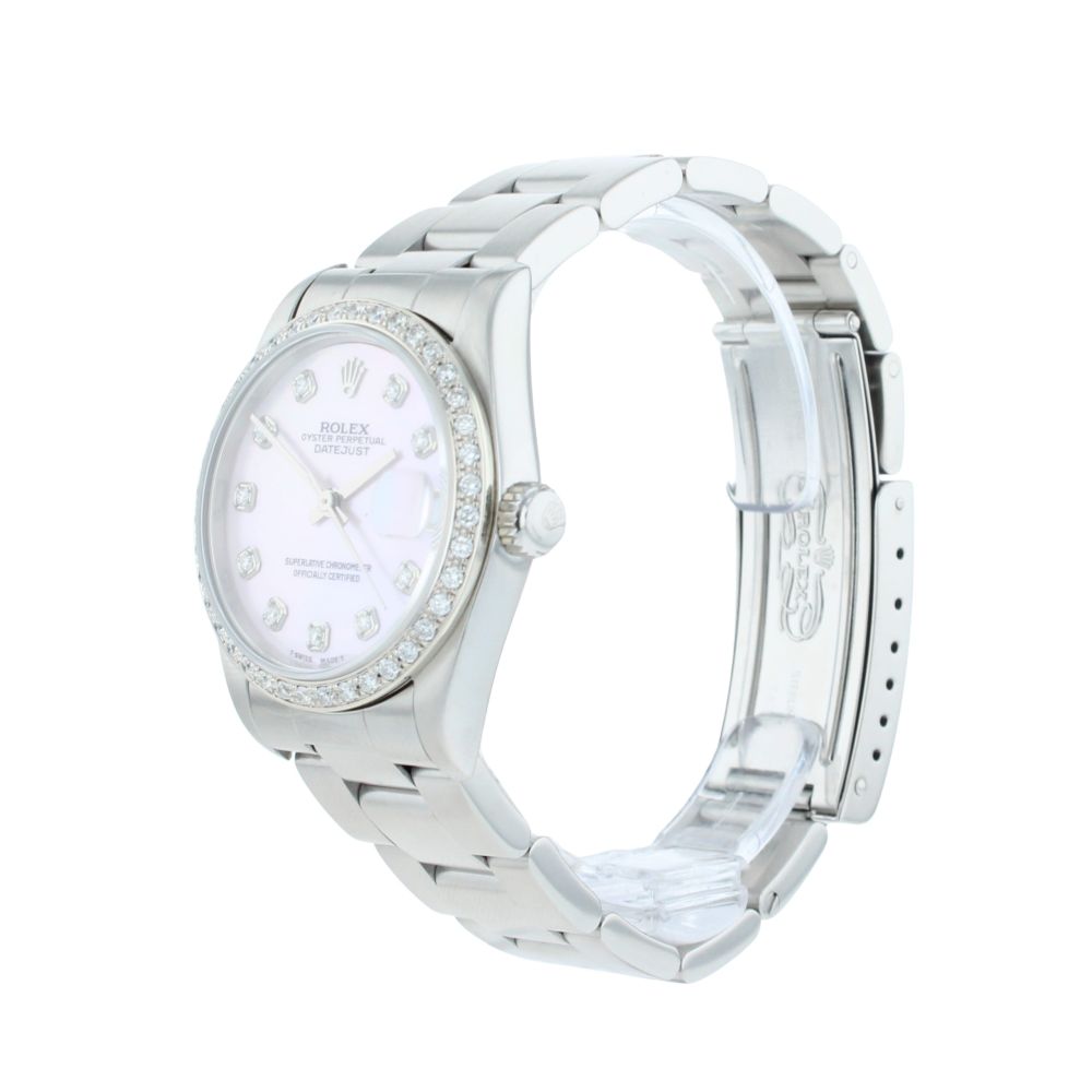 Rolex Custom Datejust Pre Owned Watch Ref 68240