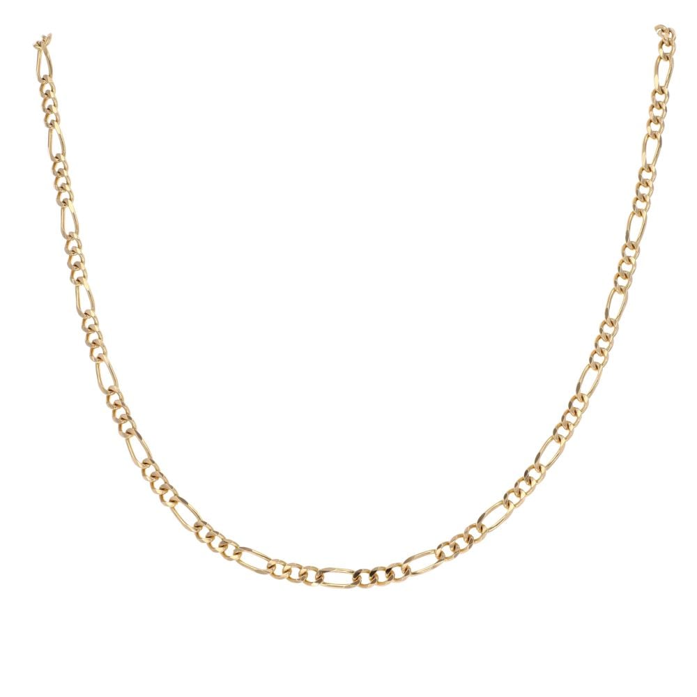 18ct Yellow Gold Figaro Chain 18"