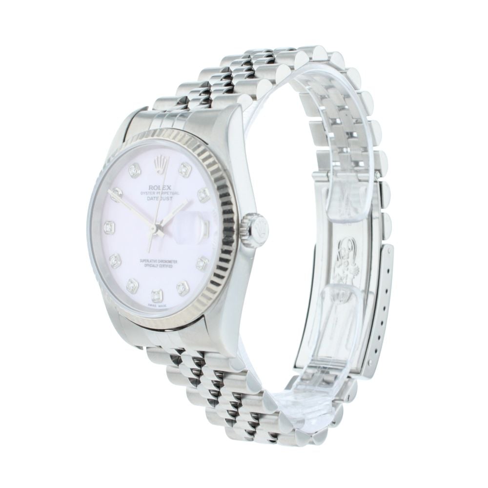 Rolex Custom Datejust Pre Owned Watch Ref 16234