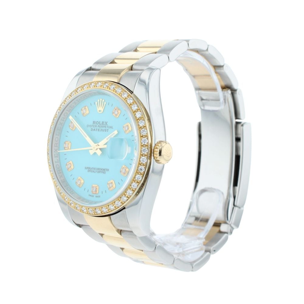 Rolex Custom Datejust Pre Owned Watch Ref 116203
