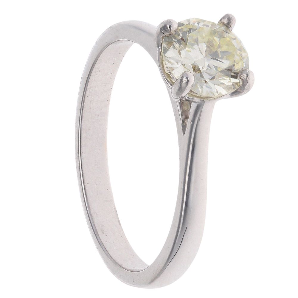 18ct White Gold 1.10ct Brilliant Cut Diamond Solitaire Ring
