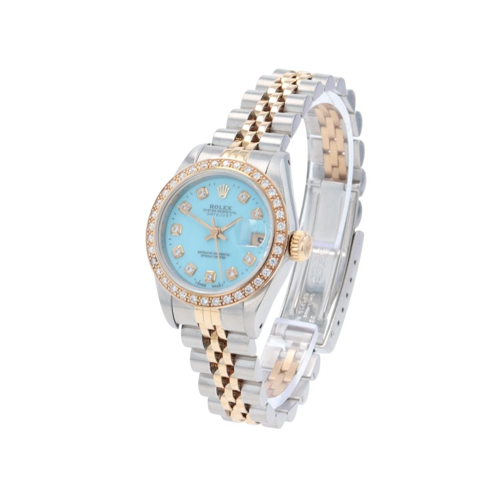 Rolex Custom Datejust Pre Owned Watch Ref 69173