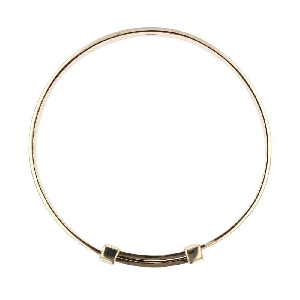 9ct Yellow Gold Patterned Expanding Bangle
